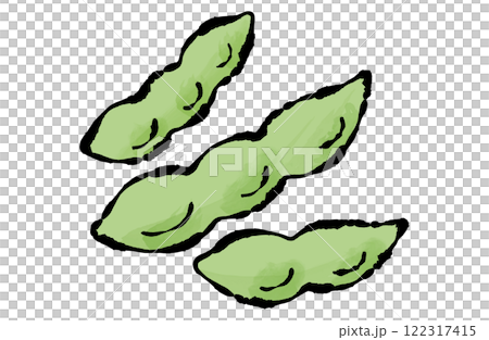 Edamame vector illustration set Snack 122317415