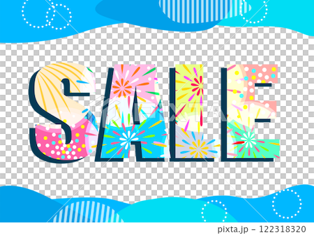 Summer sale illustration material 122318320