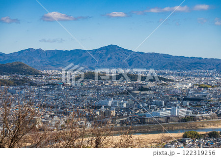 嵐山モンキーパークから京都市街の俯瞰　 122319256