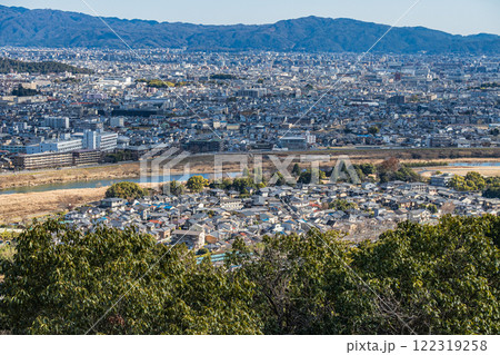 嵐山モンキーパークから京都市街の俯瞰　 122319258