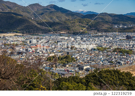 嵐山モンキーパークから京都市街の俯瞰 嵐山モンキーパークから京都市街の俯瞰 122319259