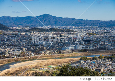 嵐山モンキーパークから京都市街の俯瞰　 122319262