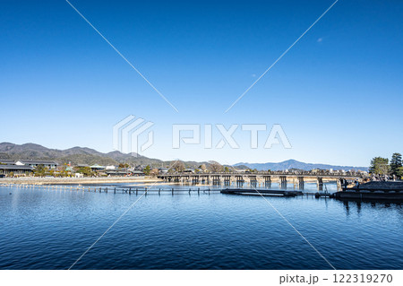 嵐山冬景色 京都市 嵐山冬景色 京都市 122319270