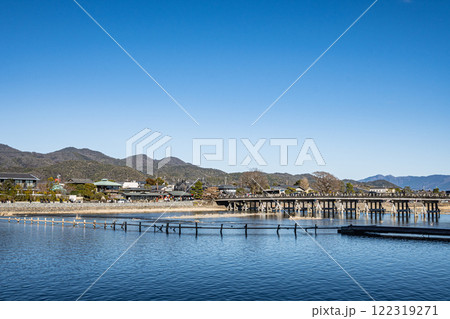 嵐山冬景色　京都市 122319271