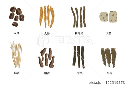 生薬一覧 漢方薬 生薬8種 122319378