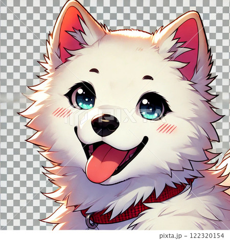 アニメ　白柴　柴犬 122320154