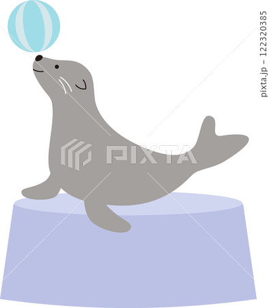 アシカショーのイラスト素材 122320385