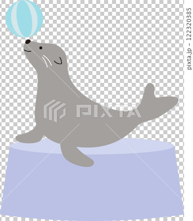 アシカショーのイラスト素材 122320385