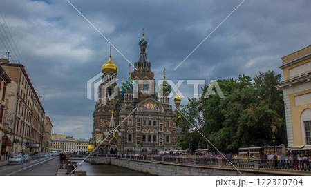 Church of the Savior on Spilled Blood timelapse hyperlapse. 122320704