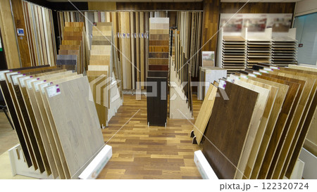 Top samples of various color palette - wooden floor timelapse stop motion 122320724