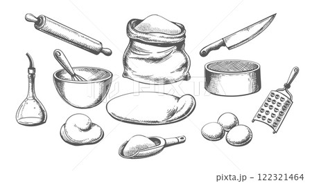 Bakery hand drawn sketches 122321464