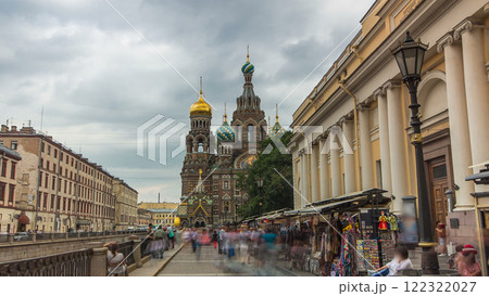 Church of the Savior on Spilled Blood timelapse hyperlapse. 122322027