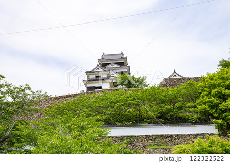 大洲城を臨む、愛媛県、日本、5月 大洲城を臨む、愛媛県、日本、5月 122322522