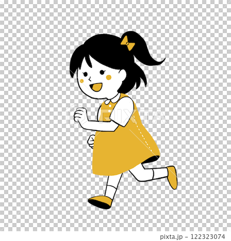 girl running well girl running well 122323074