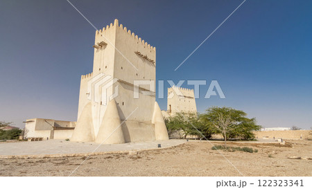 Barzan Towers timelapse hyperlapse, watchtowers near Doha - Qatar Barzan Towers timelapse hyperlapse, watchtowers near Doha - Qatar 122323341