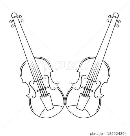 Violin vector icon 122324264