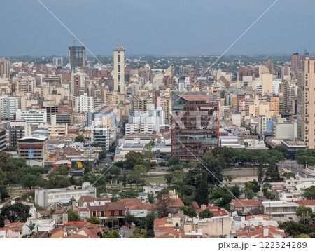 Cordoba, Argentina - 01.25.2025: Panoramic view of the city from the tower of the Cardinales Cofico complex Cordoba, Argentina - 01.25.2025: Panoramic view of the city from the tower of the Cardinales Cofico complex 122324289