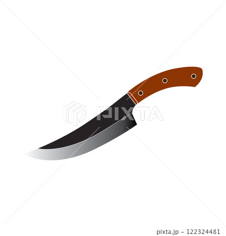 Stylish butcher kitchen knife 122324481