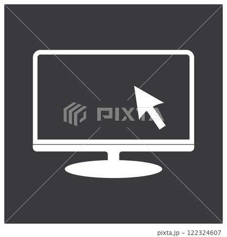 monitor vector icon design. monitor vector icon design. 122324607