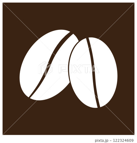 coffee bean icon design 122324609