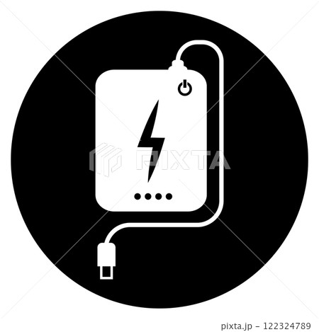 power bank icon illustration design 122324789