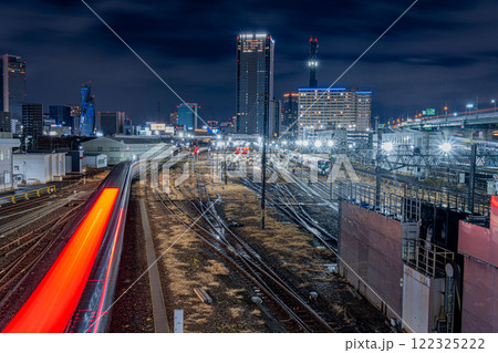 名古屋 鉄道の夜景 名古屋 鉄道の夜景 122325222