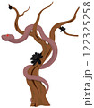 Snake twined dry tree artwork illustration 122325258