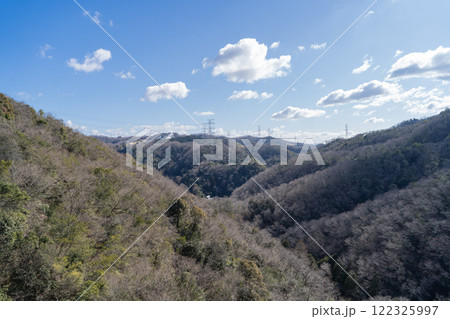 交野吊橋から見た景色（ほしだ園地） 122325997