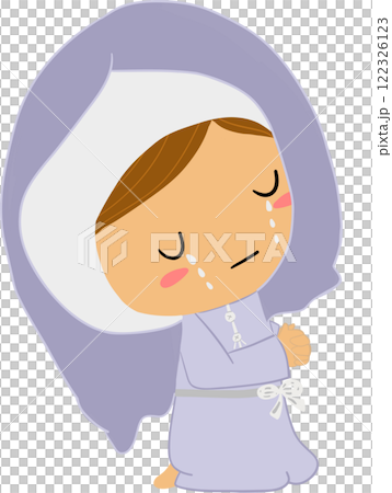 A powerful depiction of Mary praying and crying at the death of Jesus, capturing the deep emotion and sorrow of this pivotal moment in the Easter story and the Bible. A powerful depiction of Mary praying and crying at the death of Jesus, capturing the deep emotion and sorrow of this pivotal moment in the Easter story and the Bible. 122326123