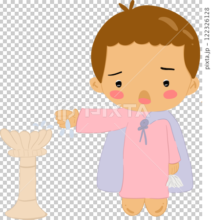 Pilate washing hands in Easter story clipart illustrating the biblical scene of judgment and the passion of Christ, capturing the religious symbolism and Easter events in Christian art. 122326128