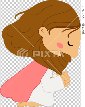 Jesus is praying clipart.the easter story clipart. 122326156
