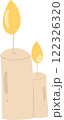 A serene "Light Candle" clipart with a glowing flame, perfect for religious, spiritual, and peaceful artwork, as well as home decor, birthday celebrations, and Christmas designs. 122326320
