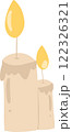 A serene "Light Candle" clipart with a glowing flame, perfect for religious, spiritual, and peaceful artwork, as well as home decor, birthday celebrations, and Christmas designs. 122326321
