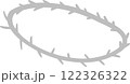 A powerful "Crown of Thorns" clipart representing the suffering of Jesus during the Easter story, perfect for religious artwork, Passion of Christ illustrations, and Christian-themed projects. 122326322