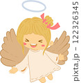 a cute whimsical angel cartoon clipart 122326345