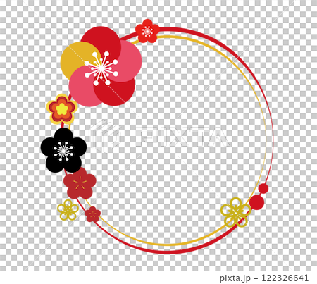 Round Japanese style frame Round Japanese style frame 122326641