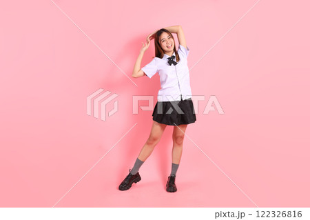 Teenage School Girl 122326816