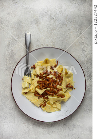 pasta papardelle, in creamy garlic sauce, with mushrooms, traditional Italian cuisine, pasta carbonara, homemade, no people, pasta papardelle, in creamy garlic sauce, with mushrooms, traditional Italian cuisine, pasta carbonara, homemade, no people, 122327442