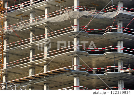 construction of a high-rise reinforced concrete house in the Belorusskaya metro area 122329934