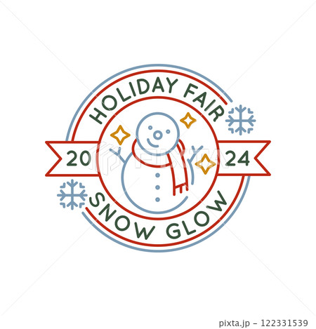 Simple Logo with Holiday Fair icon 122331539