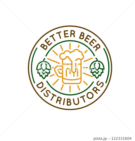 Simple Logo with Better Beer icon Simple Logo with Better Beer icon 122331604