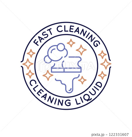 Simple Logo with Fast Cleaning Icon 122331607