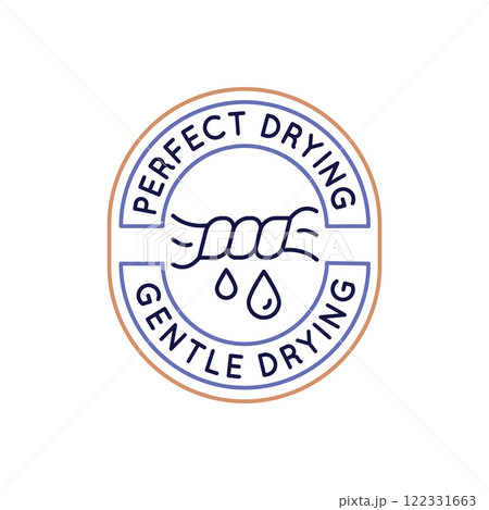 Simple Logo with Perfect Drying Icon 122331663