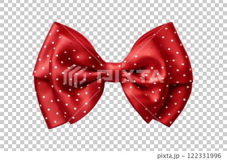fashionable red bow tie with white polka dots fashionable red bow tie with white polka dots 122331996