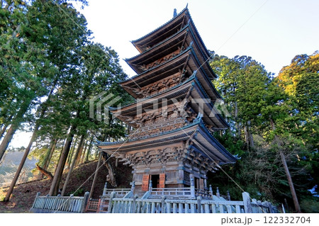 雪残る善宝寺 五重塔 雪残る善宝寺 五重塔 122332704