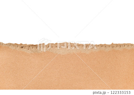 Torn cardboard Paper with space for text. Torn cardboard isolated on white background. Banner with copy space. High quality photo. Torn cardboard Paper with space for text. Torn cardboard isolated on white background. Banner with copy space. High quality photo. 122333153