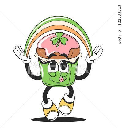 Cute muffin Patrick day character 122333313