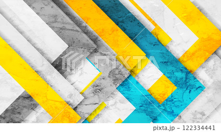 Blue, orange and grey geometric tech grunge abstract striped background 122334441