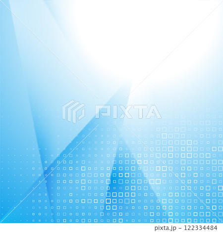 Light blue hi-tech geometric abstract background with small squares mosaic 122334484
