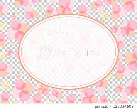 帶有小花卉圖案的抽象背景標籤 122334608